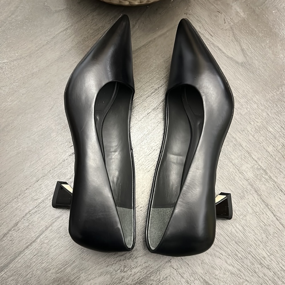 Franco Sarto Diva Leather Kitten Heel Pumps - Picture 5 of 13